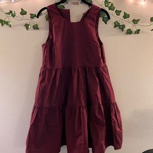 Banana Republic Petite Poplin Tired Mini Dress